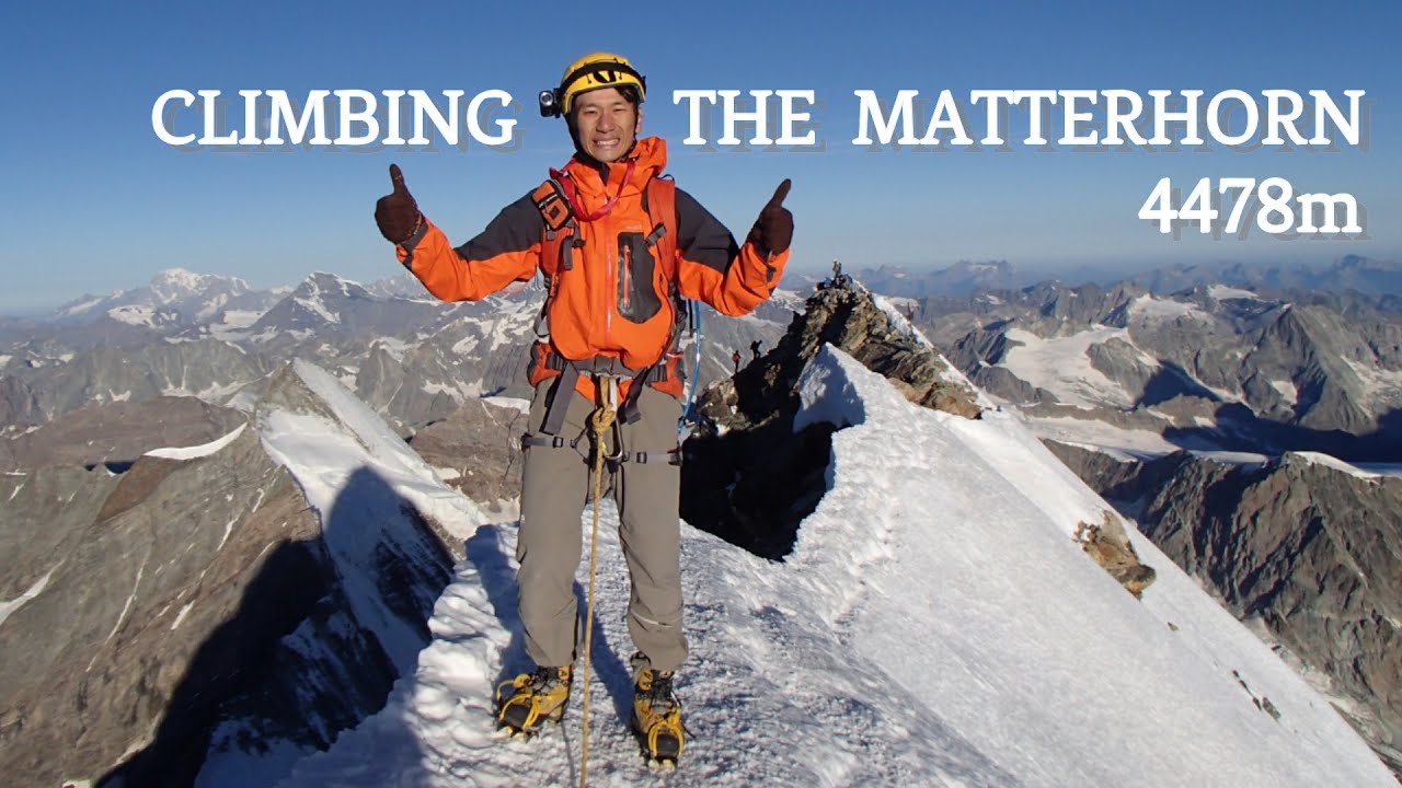 Climbing the Matterhorn 4478m