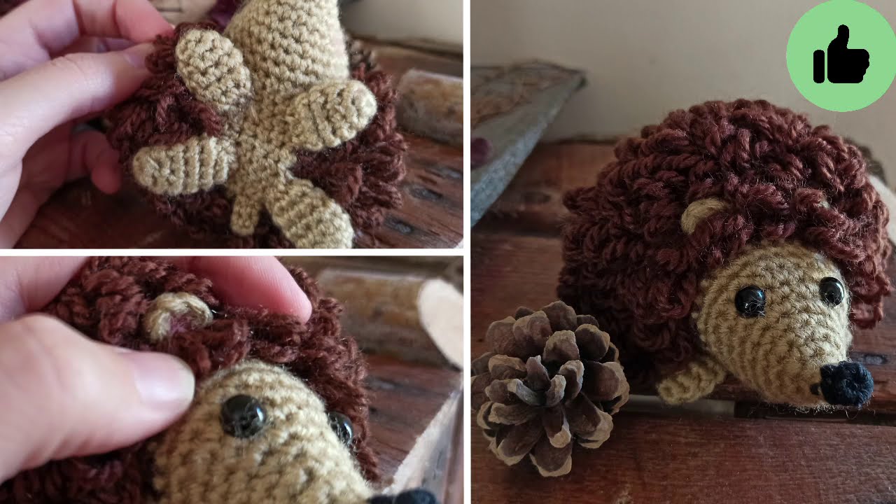 Erizo amigurumi - Patrón (tutorial) - Paso a paso