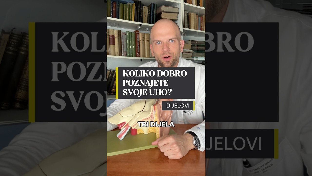 Znate li da je uho podijeljeno na tri dijela? #uho #doktor #edukacija