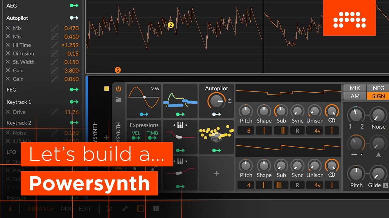 Let's Build a... Powersynth ⚡️ [Bitwig Studio]