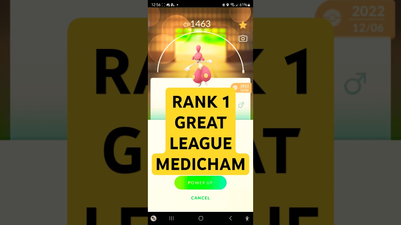 💯Maxing Out My Rank 1 PvP Medicham For Great League! Pokemon Go! #pokemon #pokemongo #pok&eacute;mongo