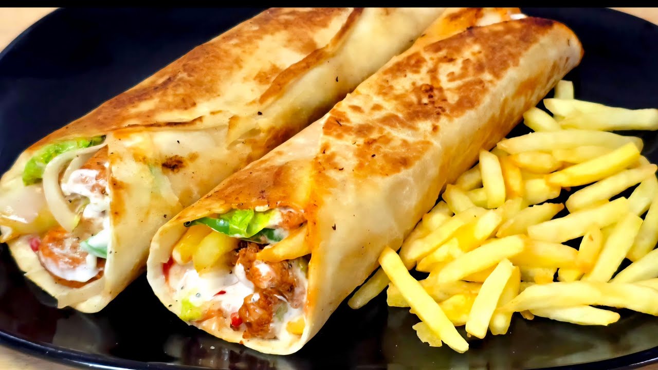 Chicken Shawarma Recipe🌯🌯 with Shawarma Sauce Recipe ✨️Easy Iftar Recipe