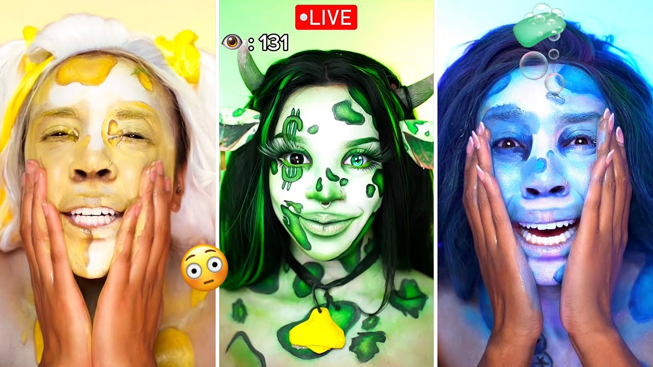 Removal of SFX Makeup vs No Makeup 😱😭