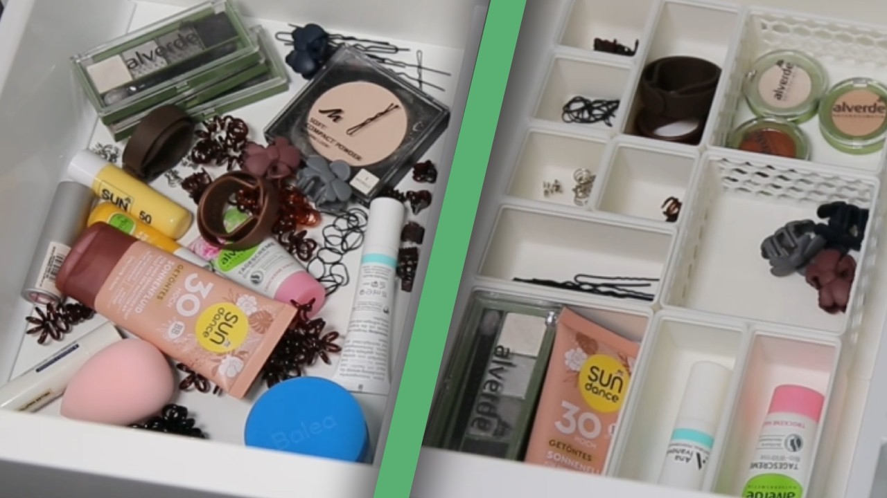 Transforming my wife's bathroom drawer with #gridfinity!