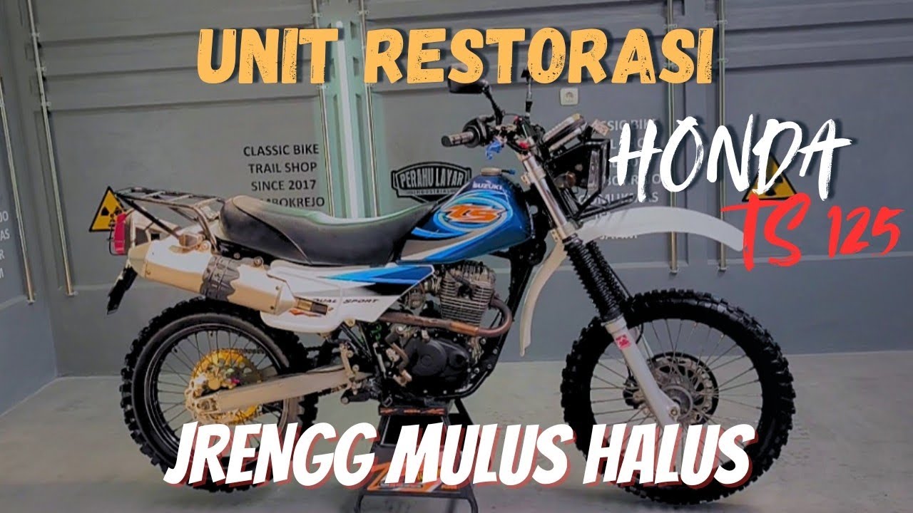REVIEW TRAIL JADUL SUZUKI TS 125 MESIN HONDA TIGER !!! #perahulayarmotor #ts125