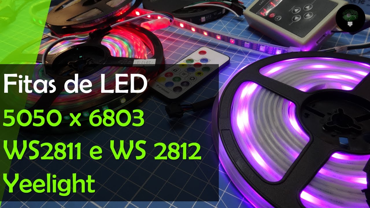 Fitas de LED RGB 5050 x 6803 x WS2812 x Yeelight x 3528