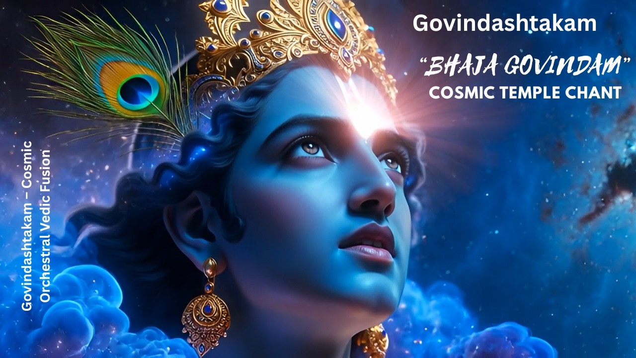 BHAJA GOVINDAM | Govindashtakam – Cosmic Orchestral Vedic Chant (5 Min Temple Experience)