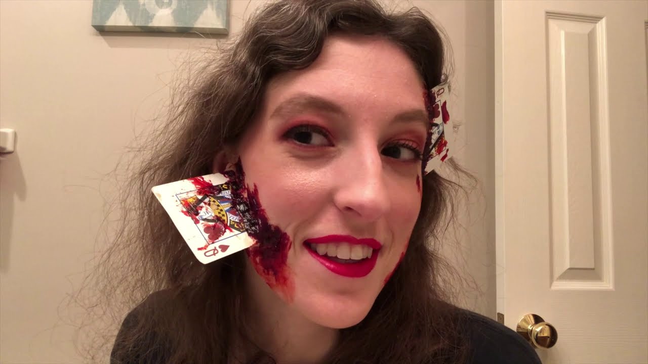 Creepy Queen of Hearts Makeup Tutorial! | Caitlin Beary