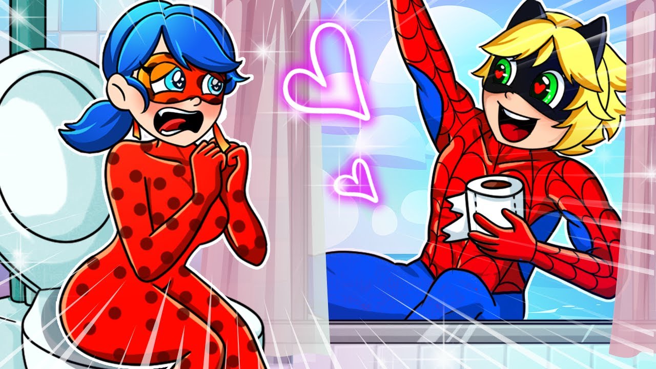 Miraculous Ladybug 🐞 Love Story of Lady Bug x Chat Noir turns into Spiderman [EP 1]