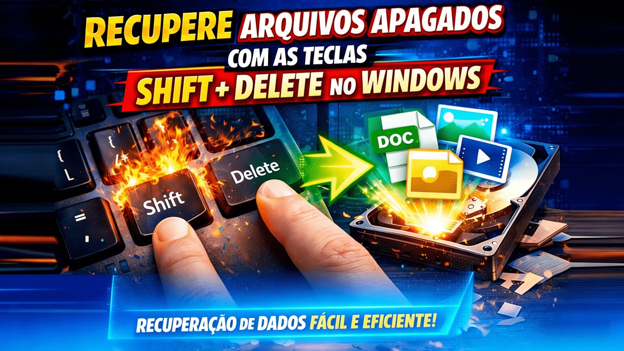 Recuperar Arquivos Apagados com Shift + Delete? 4 Métodos que Funcionam