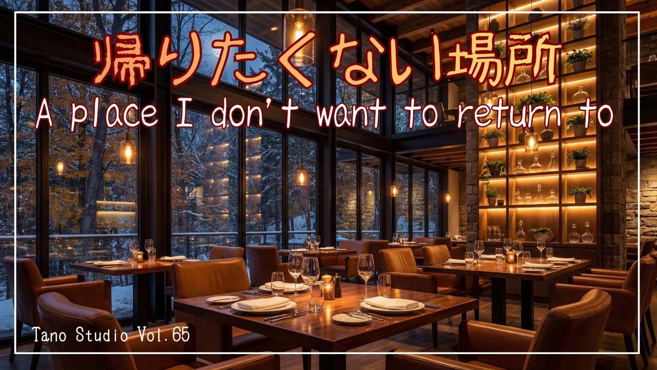 【夜BGM】帰りたくない場所 | 雪降る森の隠れ家で/ A place I don't want to return to | In a snowy forest hideaway