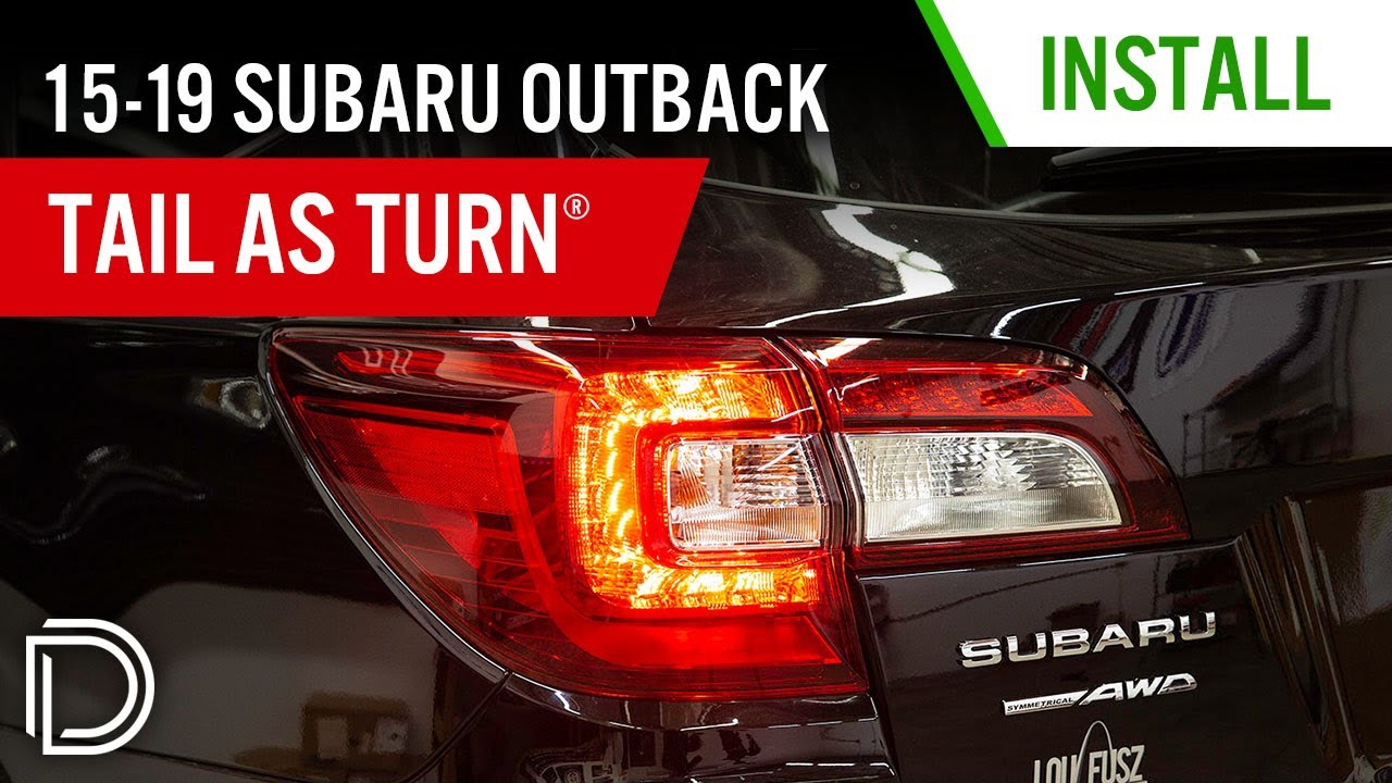 How to Install  Tail as Turn® Module for 2015-2019 Subaru Outback | Diode Dynamics