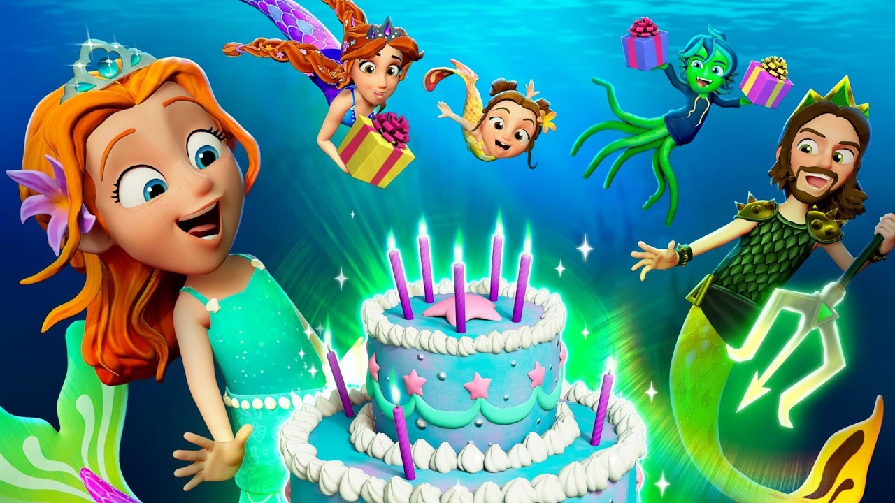 ADLEYS MERMAiD BiRTHDAY PARTY!!  Magic Shells and Deep Sea Challenges can Adley & Friends be Human?