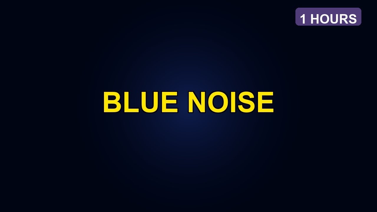 Blue Noise for Focus | Black Screen | 1 HOURS | Enhanced Concentration