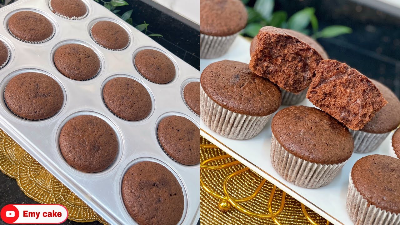 كب كيك الشوكولاته 👌🏻هش جداً و طري وبمكونات إقتصاديه #cupcake 