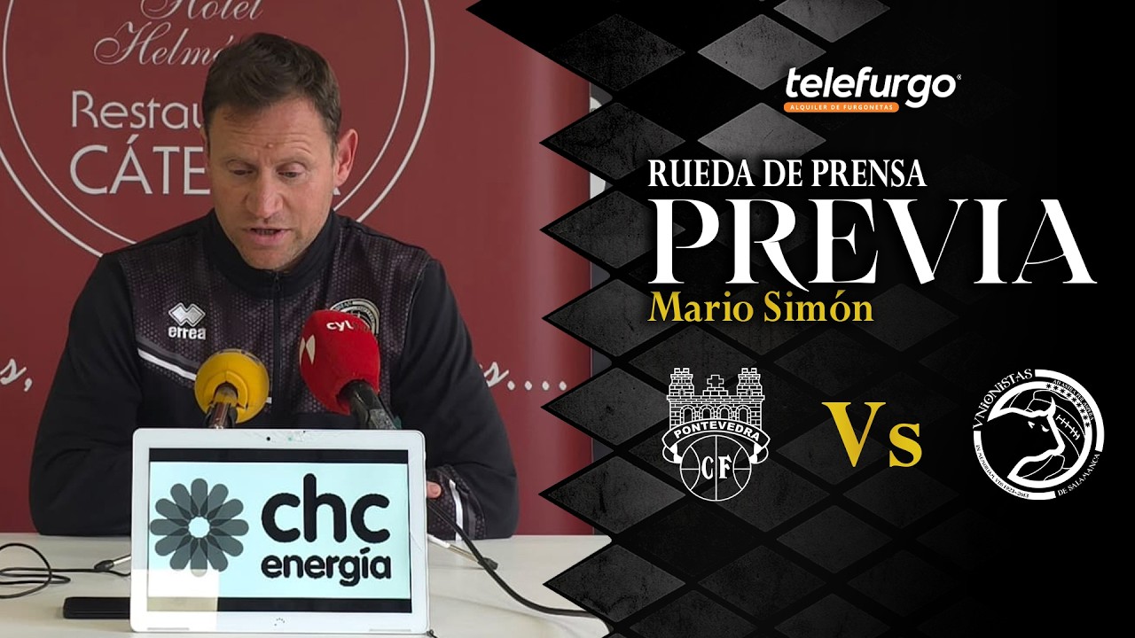 Rueda de prensa Mario Simón | Previa Pontevedra CF - Unionistas de Salamanca CF J27