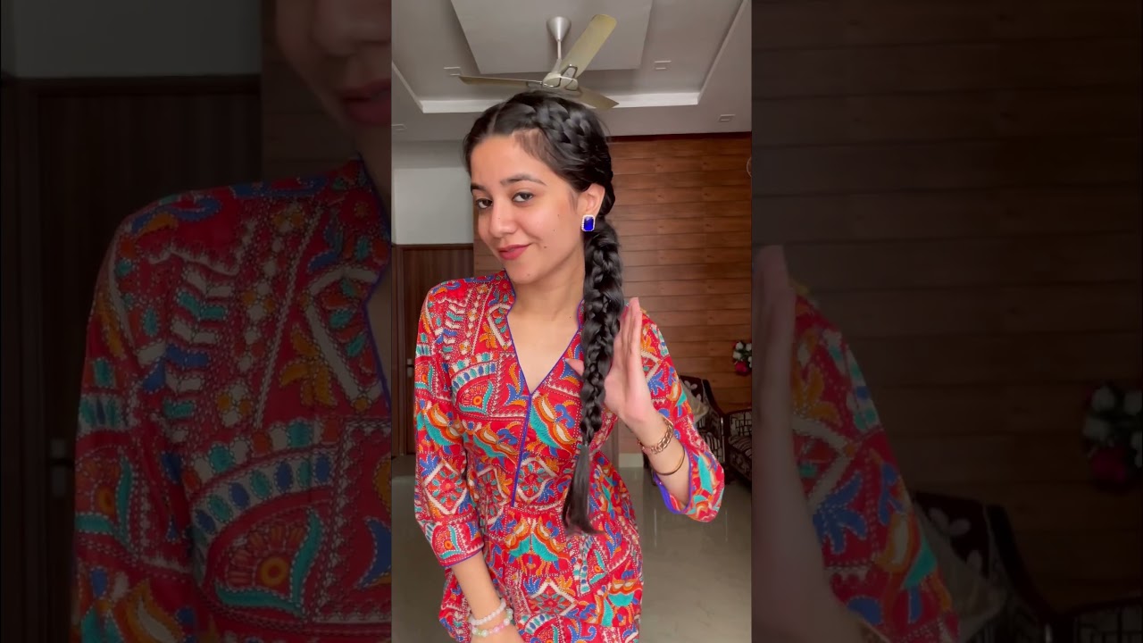 Hairstyle & Prep for Holi🎨| 7 Strand Braid| #easyhairstyle #holi #holi2024