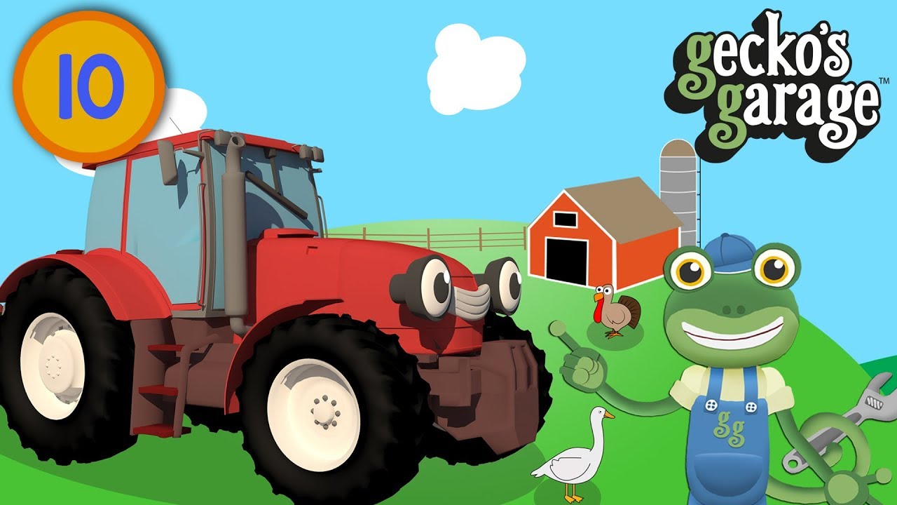 Gecko Goes To The Farm | Gecko's Garage | Farm Animals For Kids | Truck For Children | Learning