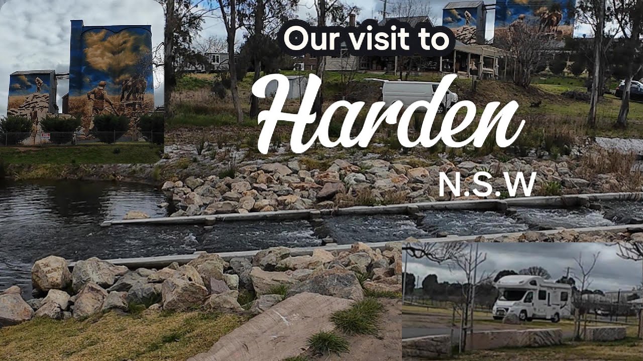 HARDEN - AMAZING SILO ARTWORK, & CASCADING WATER FEATURE at Harden Murrumburrah's