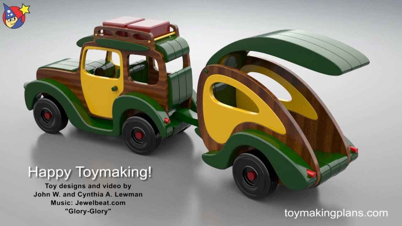 Wood Toy Plans - Woody Wagon and Trailer