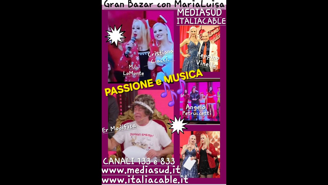 Gran Bazar N.225 -  Passione e Musica | Backstage & Ospiti Speciali | Little Tony Family