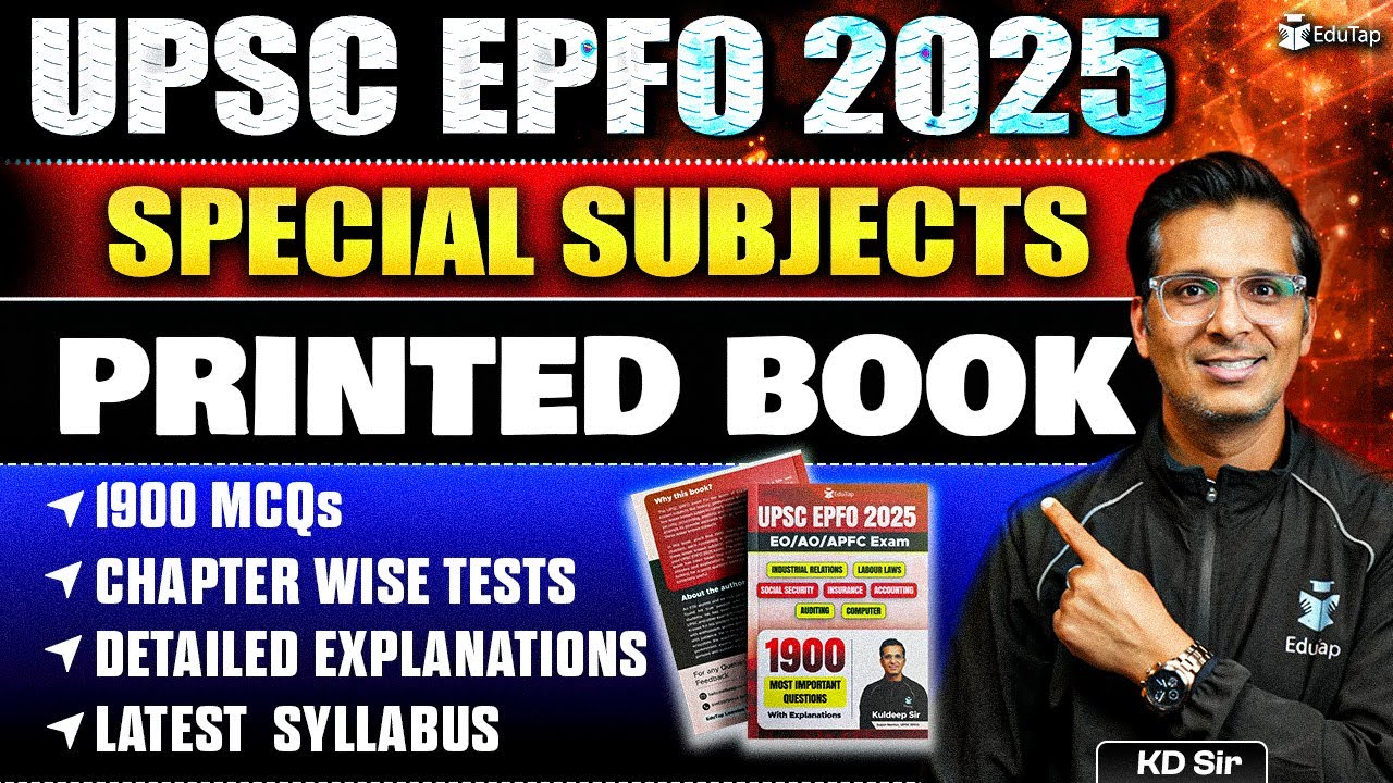 UPSC EPFO Book | UPSC EPFO Booklist | UPSC EPFO EO AO & APFC Questions Books | UPSC EPFO MCQ |EduTap