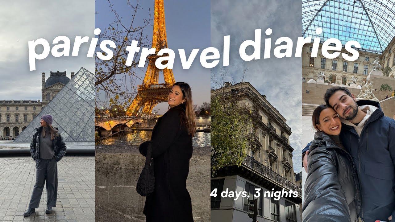 PARIS VLOG | 4 day couple's trip | exploring caf&eacute;s, sightseeing, louvre, & yummy restaurants