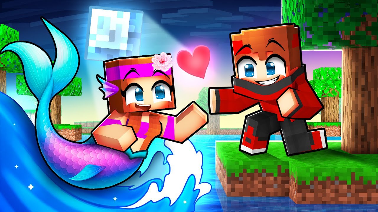 Un amour Impossible entre une Sirene et un Humain sur Minecraft !