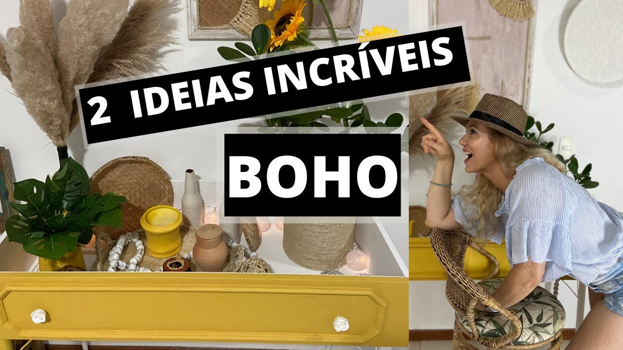 DIY|APARADOR RETRO | 2 IDEIAS INCRIVEIS COM BAIXO CUSTO | DECORE SUA CASA COM ESTILO BOHO Parte #2