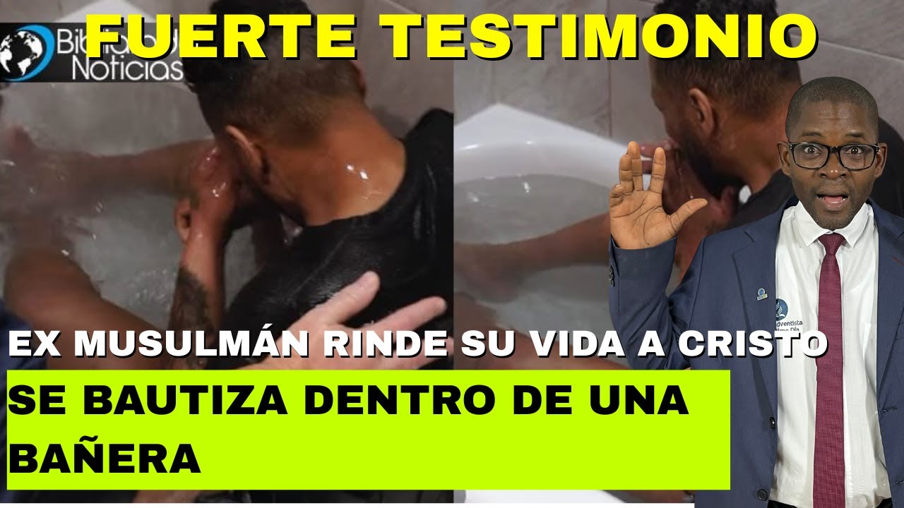Ex musulmán rinde su vida a Cristo y se bautiza dentro de una bañera