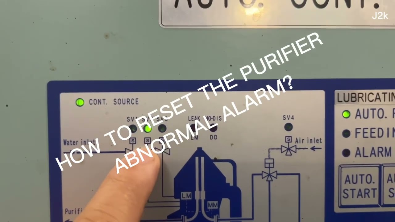 How to Reset Purifier abnormal alarm?