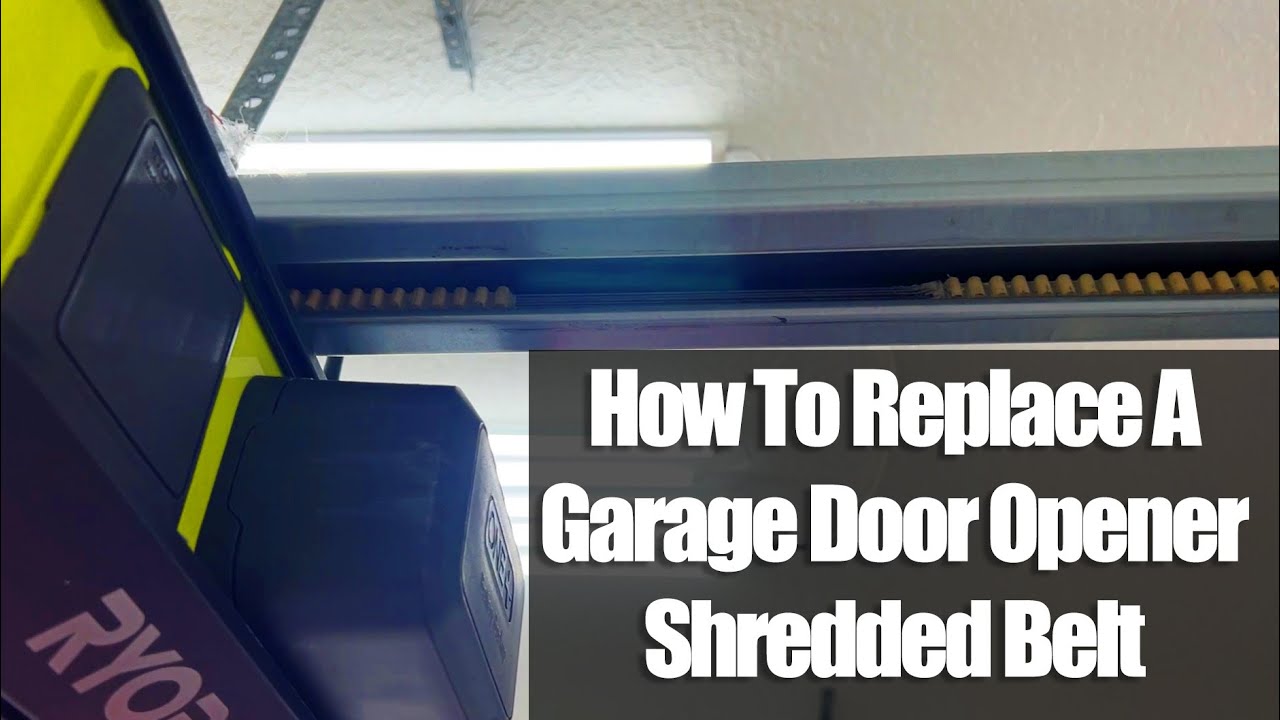 How to Replace a Garage Door Opener Belt - No Tech Needed! (Step-by-Step DIY Guide) Ryobi GDO