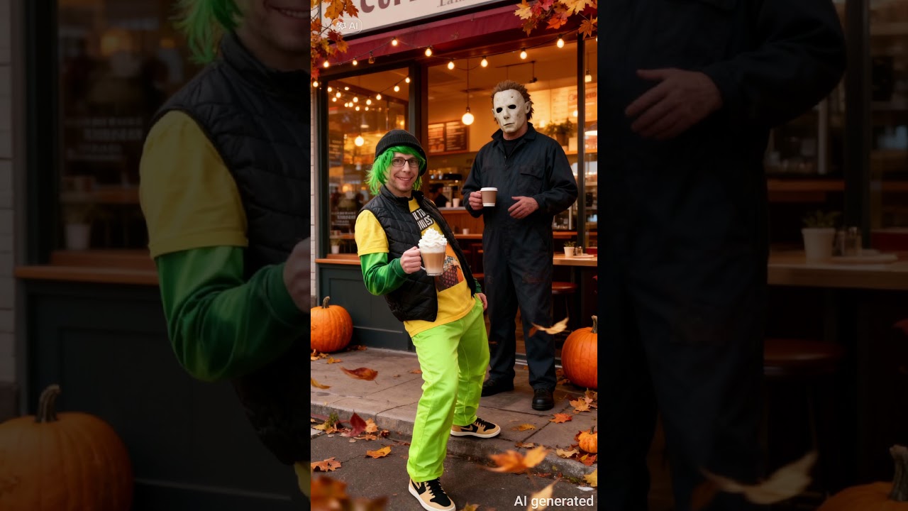 AI Time (Influencer meets Michael Myers) #influencer #michaelmyers #ai #funny #shorts #bestie #fun
