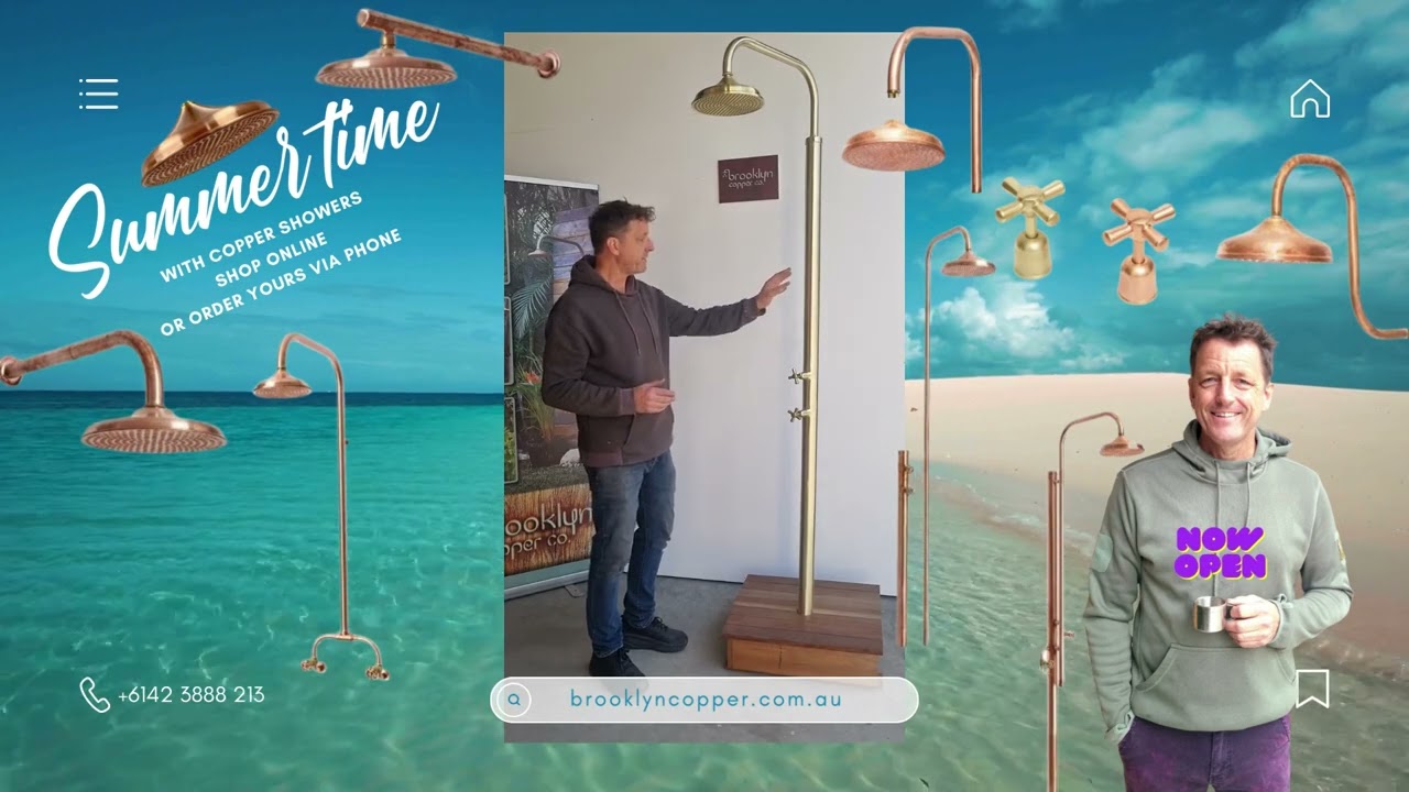 Lennox Copper Shower - Brooklyn Copper