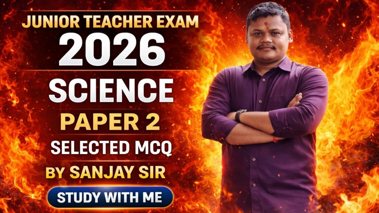 JT PAPER-2 SCIENCE SELECTED MCQ 2026