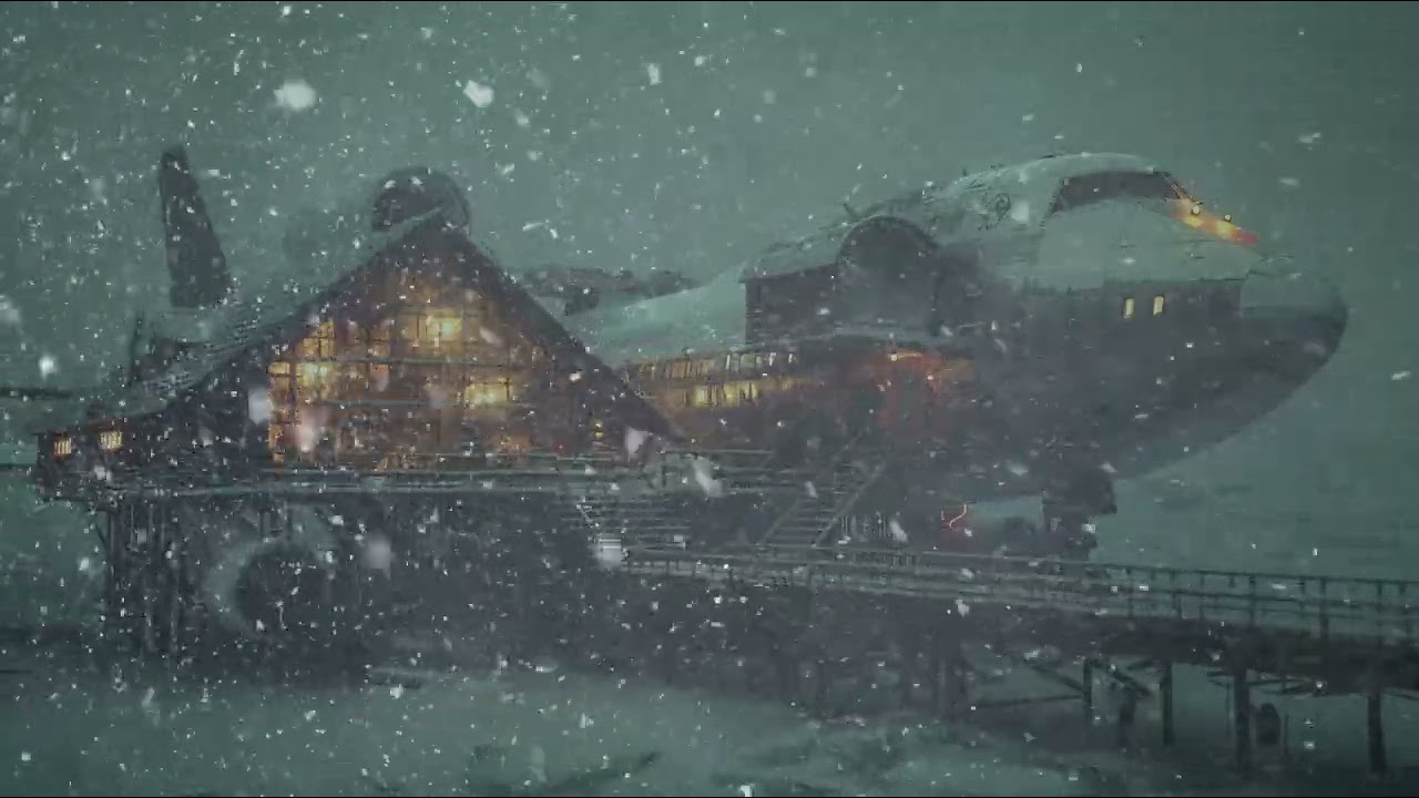 Utmost Cold Winter Tempest Sound & Arctic Wind Gale Murmurs | Glacial Wind Howls & Icy Blizzard Gust