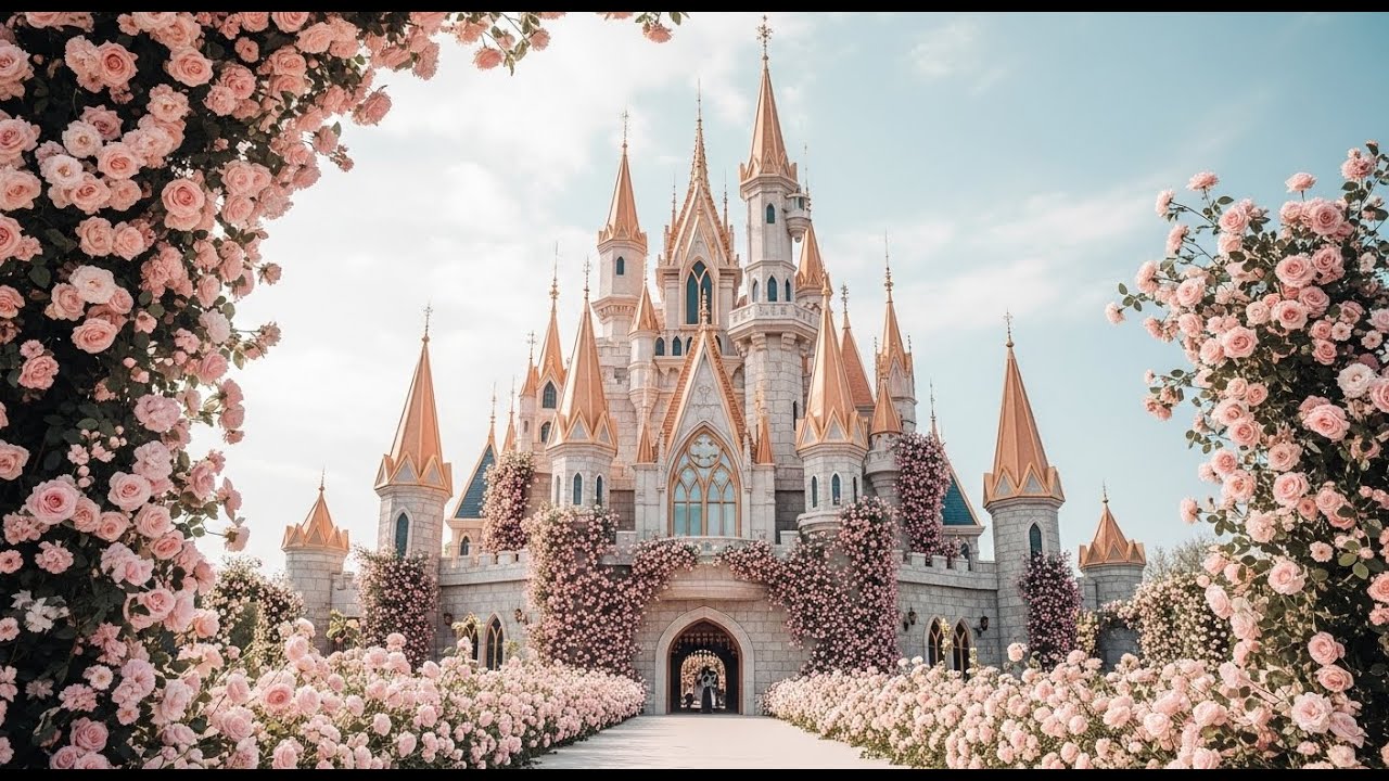 Journey to the Rose and Lavender Palaces | A Calming 4K Fantasy World