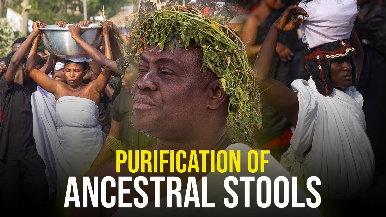 Beautiful Cultural Display Of Lighting The Aduana Fire And The Purification Of The Ancestral Stools