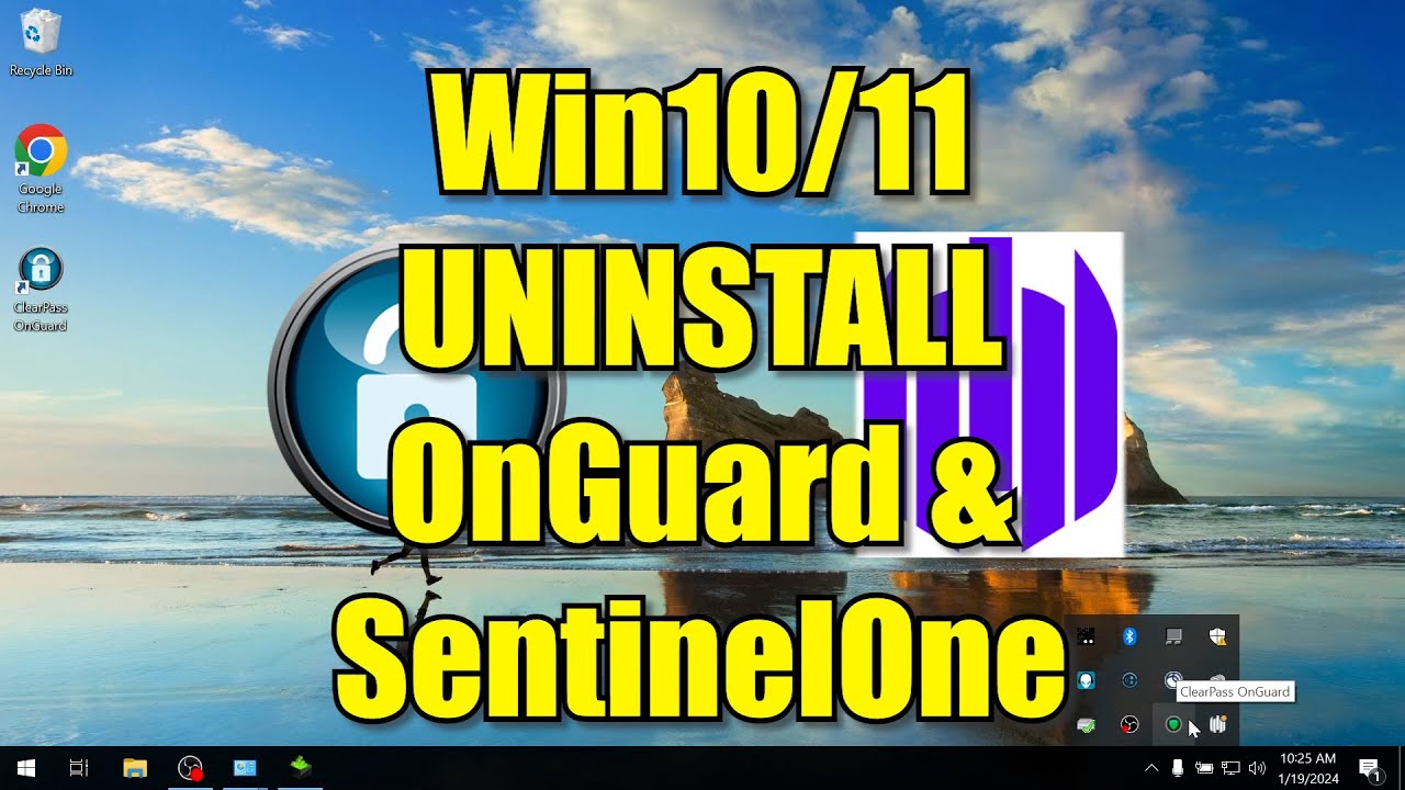 Uninstall OnGuard + SentinelOne | Win10+11