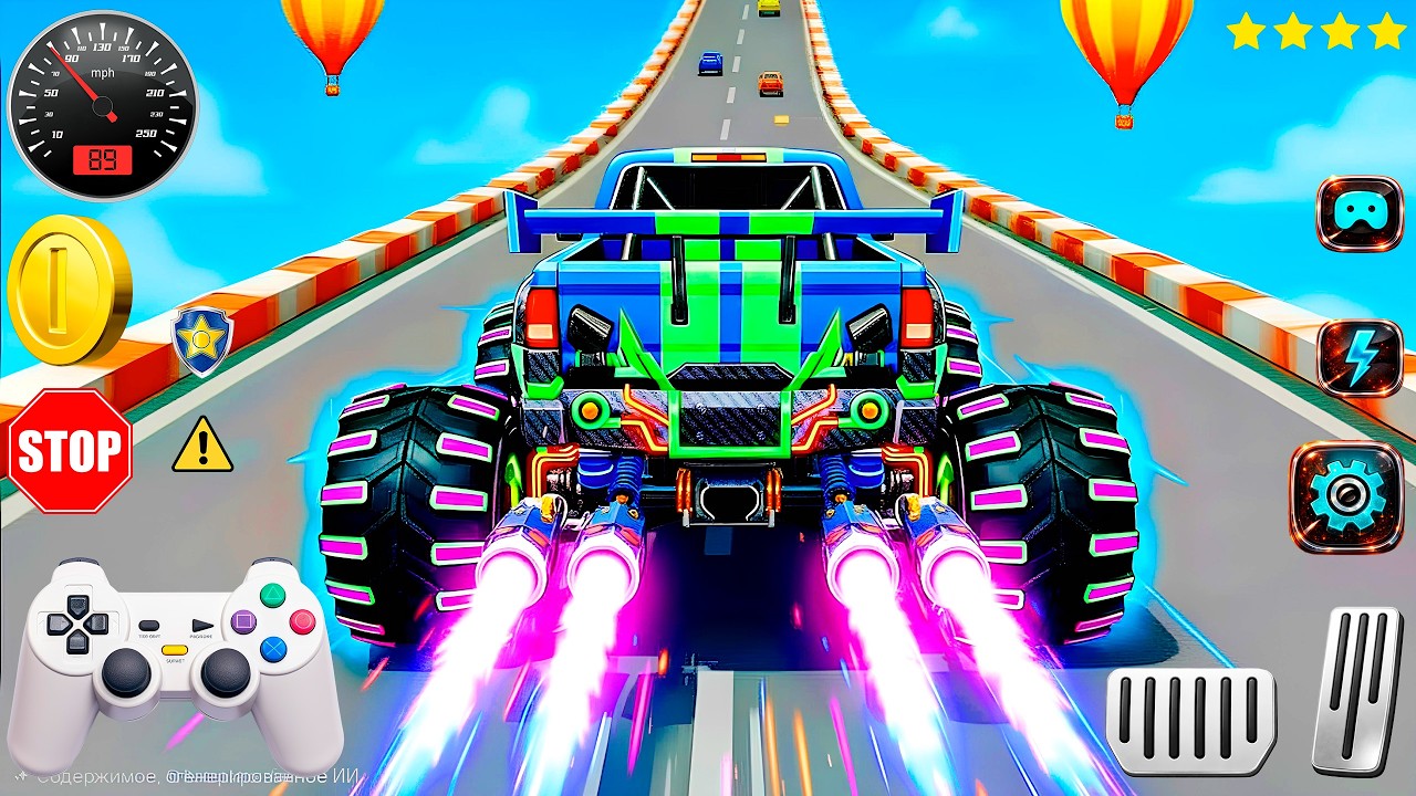 💥 Mega Ramp Madness z Monster Truckami | Ekstremalne akrobacje i szalone kraksy 🔥 Mega Ramp Racing (część 49)