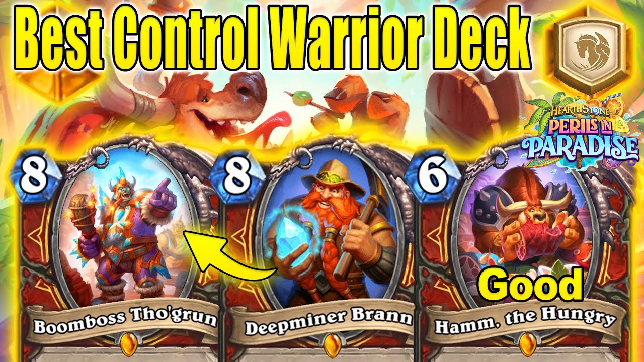 Best Control Warrior Deck In The Game Before Mini-Set Release At Perils in Paradise | Hearthstone