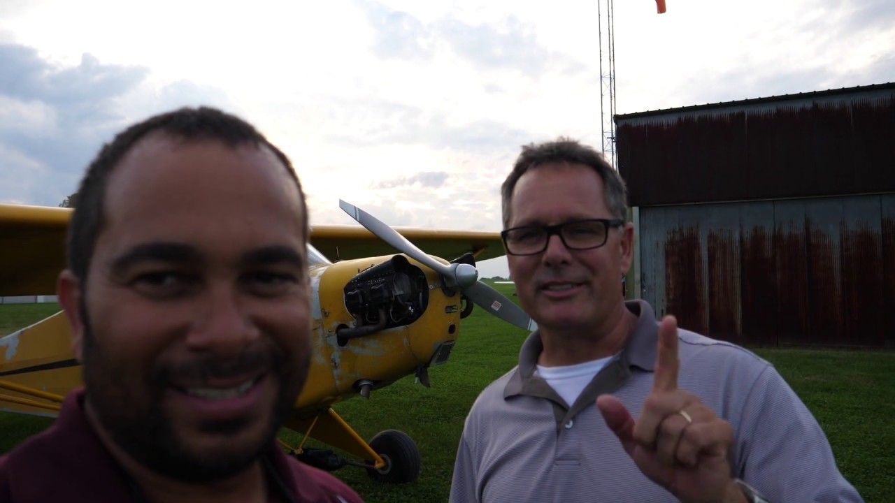 J-3 Cub Flying and interview with instructor