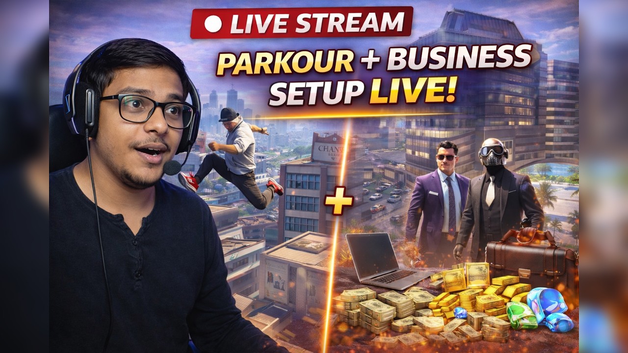 LIVE 🔥 GTA 5 Parkour Challenge + $1M Business Setup Grind!