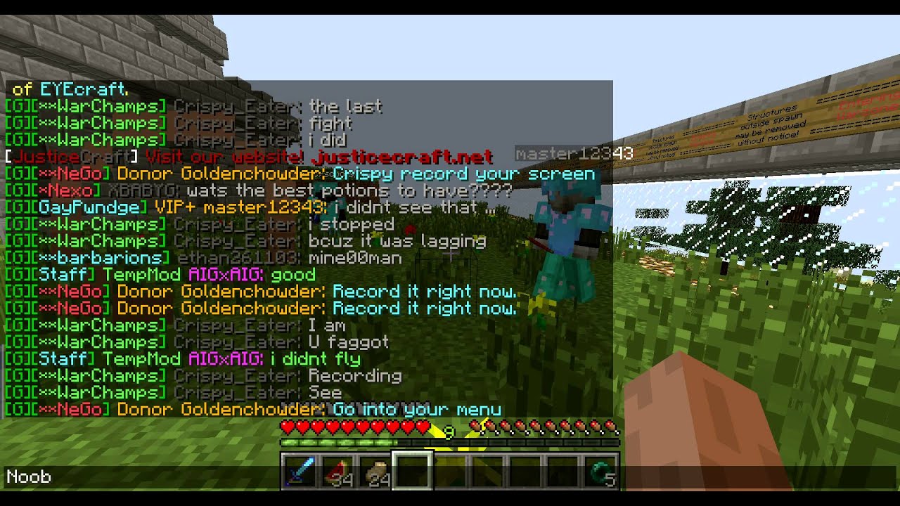 JusticeCraft - Evidence
