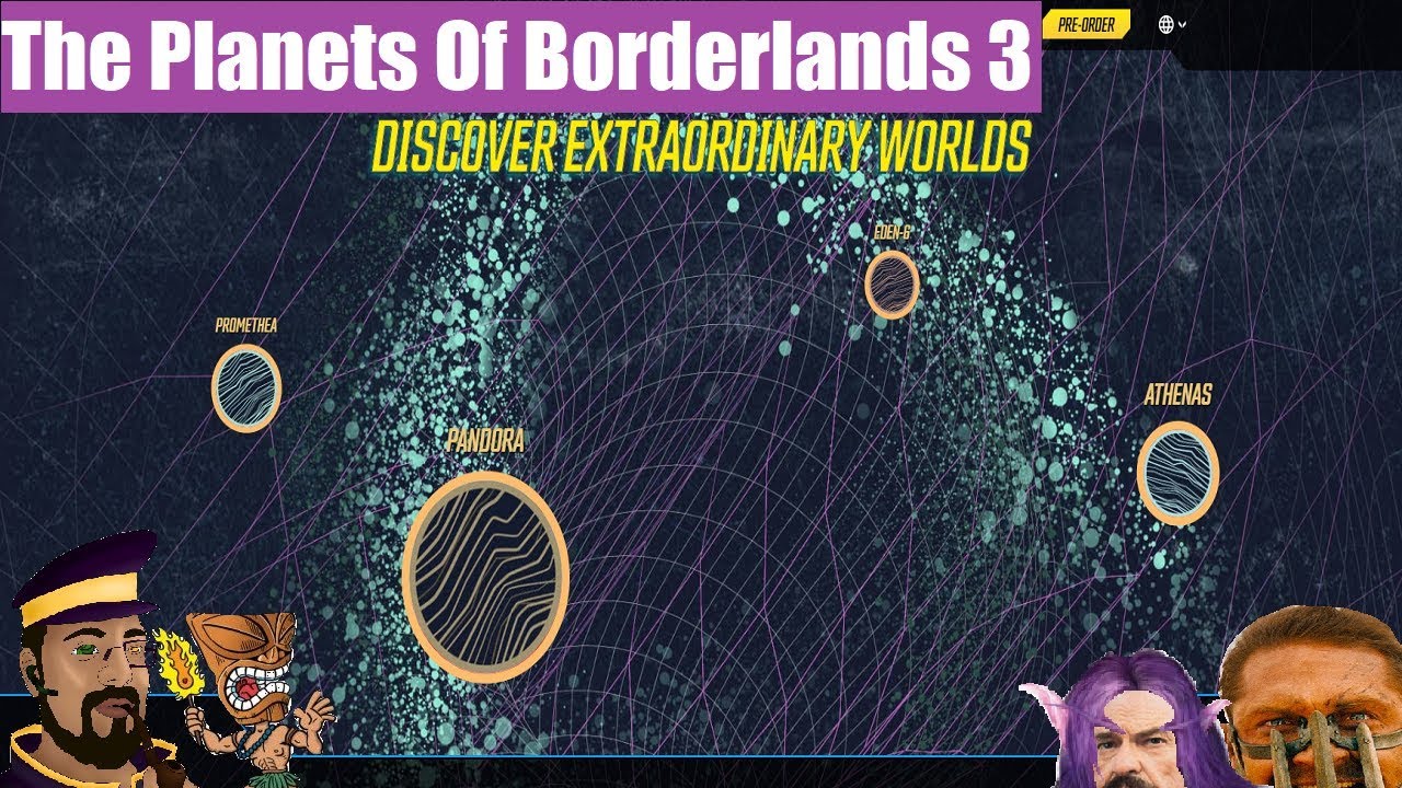 Pandora, Promethea, Athenas, & Eden-6 | The Planets Of Borderlands 3