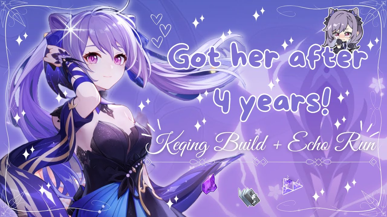 Получил её спустя 4 года! ⋆. 𐙚 ˚ 💜 Кэцин Билд + Эхо Бег ₊˚⊹ ᰔ| уютный геймплей Genshin
