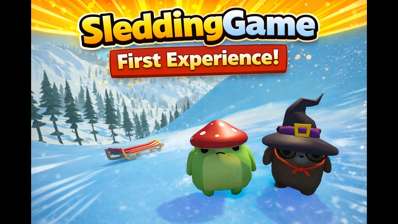 I Tried The Sledding Game…Demo and It Was Pure Chaos #sleddinggame #gaming #gameplay