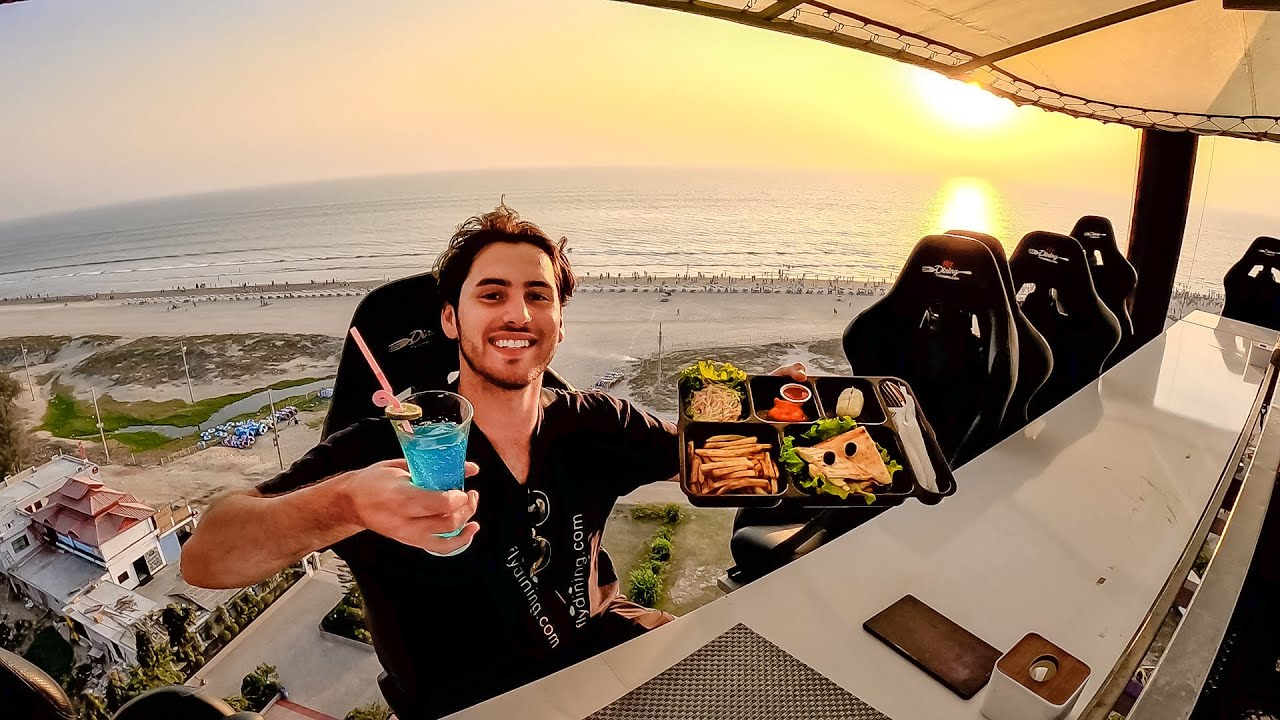 Fly Dining in Bangladesh (50m dinner in the sky!) 🇧🇩