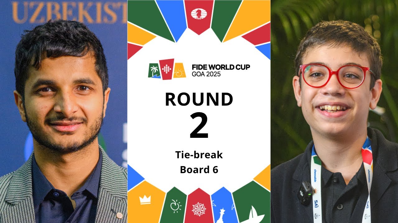 🇮🇳 Vidit Gujrathi – Faustino Oro 🇦🇷 | FIDE World Cup 2025 | Round 2 | Tie-break | Board 6