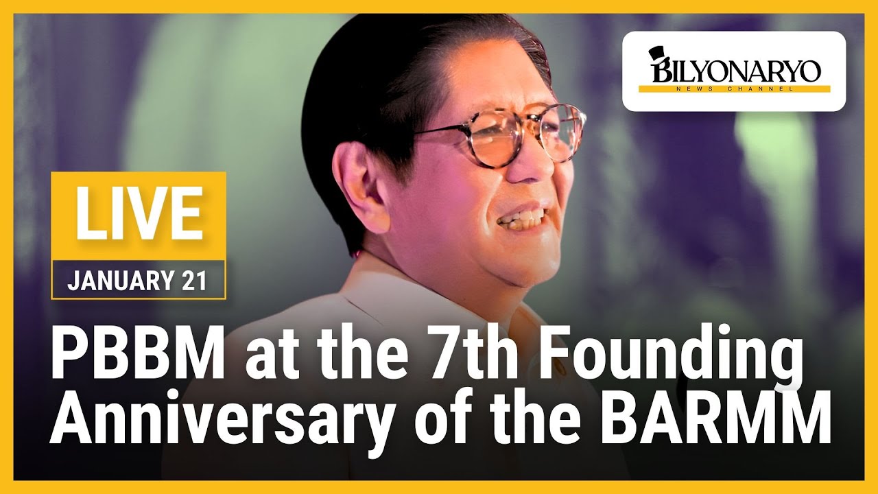 LIVE: PBBM at the 7th Founding Anniversary of the BARMM | January 21, 2026